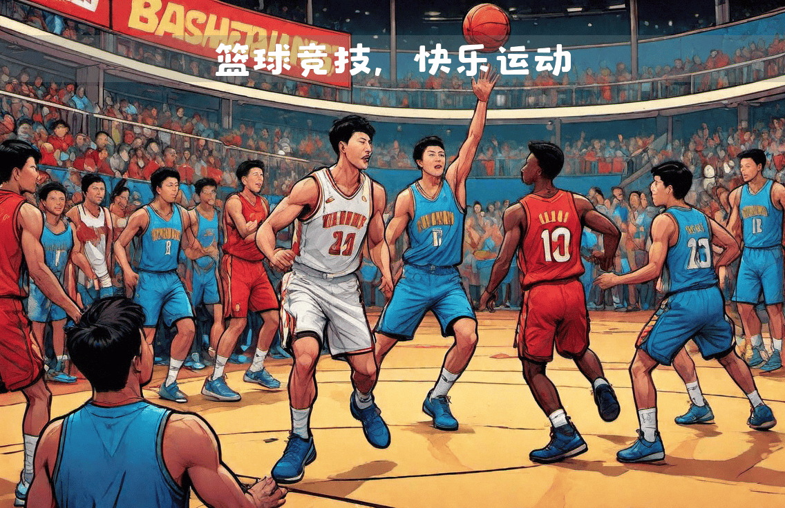 篮球男子比赛满场激情，精彩纷呈